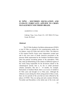 The El Ni&ntilde;o phenomenon southern oscilation