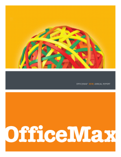 OfficeMax 2010 Annual Report - Investor Relations Solutions