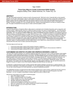 Three Easy Ways to Create Customized SAS&reg; Graphs