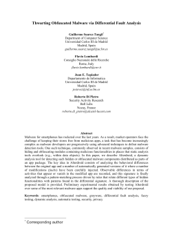 Thwarting Obfuscated Malware via Differential Fault Analysis