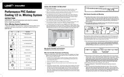 Performance PVC Outdoor Cooling 1/2 in. Misting