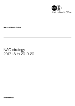 NAO strategy 2017-2018 to 2019-2020