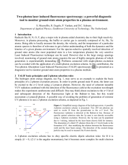 A 2-photon LIF study on the transport of atomic radicals
