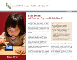 Baby Steps: Will Boomers Buy Into Mobile Health?