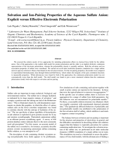 Solvation and Ion-Pairing Properties of the Aqueous Sulfate Anion