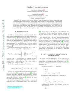 Benford`s Law and the Universe