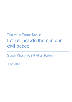 Let us include them in our civil peace