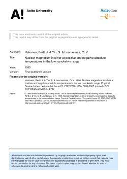 Nuclear magnetism in silver at positive and negative