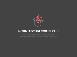 14 fully-licensed families FREE