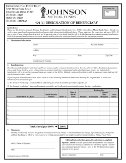 Beneficiary 401(k)