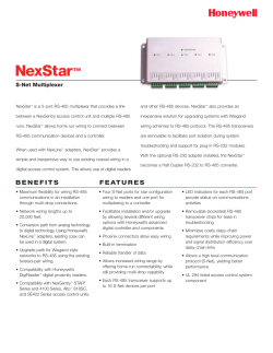 NexStar Data Sheet - Honeywell Integrated Security