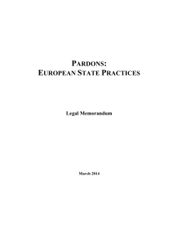 PARDONS EUROPEAN STATE PRACTICES