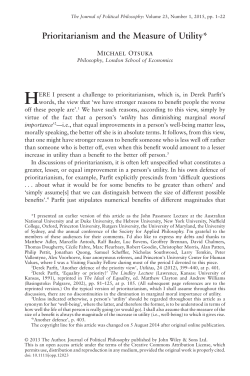 Prioritarianism and the Measure of Utility