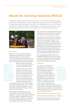 Hands On Learning Australia (HOLA)