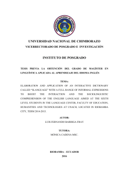 universidad nacional de chimborazo instituto de posgrado