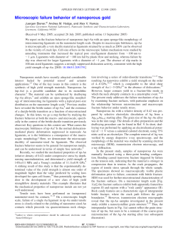 Microscopic failure behavior of nanoporous gold