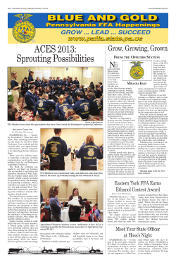 ACES 2013: Sprouting Possibilities