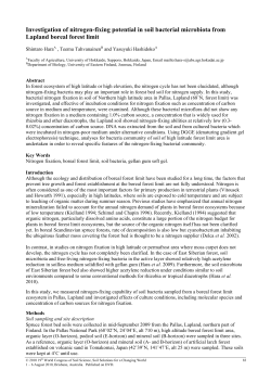 Investigation of nitrogen-fixing potential in soil bacterial microbiota