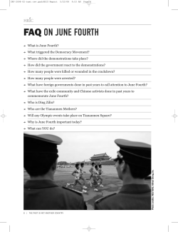 faq on june fourth - Human Rights in China
