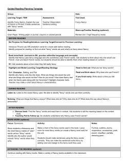 Guided Reading Planning Template
