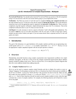 Introduction to Complex Exponentials -