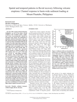 Spatial and temporal patterns in fluvial recovery following volcanic