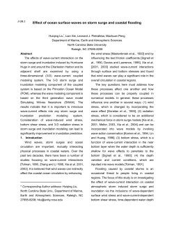 Effect of ocean surface waves on storm surge and coastal flooding