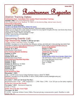 Roadrunner Reporter - Roadrunner District