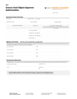 Concur Cost Object Approver Authorization