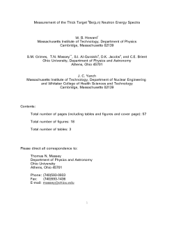Measurement of the Thick Target Be(p,n) Neutron Energy Spectra