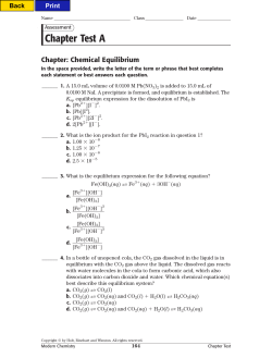 Chapter Test A