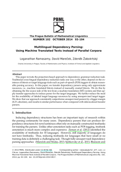 Multilingual Dependency Parsing: Using Machine Translated Texts