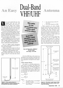 An Easy Dual-Band VHF/UHF Antenna
