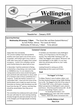 Jan - NZ Society of Genealogists