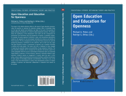 Open Education and Education for Openness