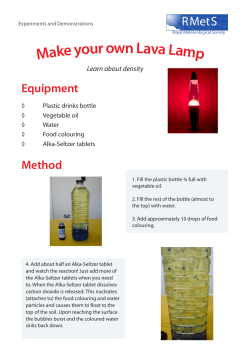 Make yourown Lava Lamp