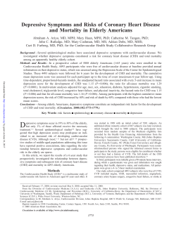 Depressive Symptoms and Risks of Coronary Heart
