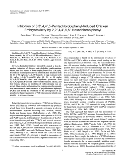 Inhibition of 3, 3&prime;, 4, 4&prime;, 5-Pentachlorobiphenyl