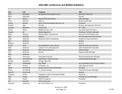 2016 NRC Conference and REMSA Exhibition