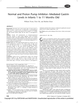Normal and Proton Pump Inhibitor&ndash;Mediated Gastrin Levels in