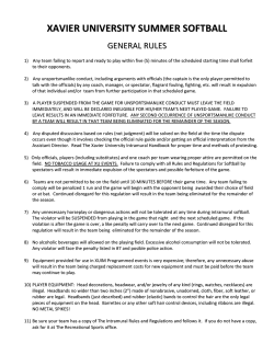 Coed Alumni Softball