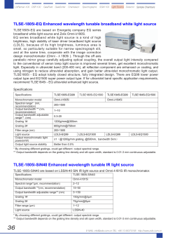 TLSE-1805i-EQ Enhanced wavelength tunable broadband white