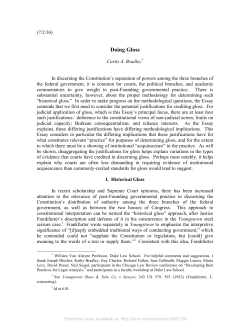 Doing Gloss - Duke Law Scholarship Repository
