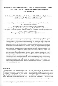 Terrigenous Sediment Supply in the Polar to Temperate