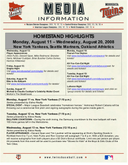 homestand highlights