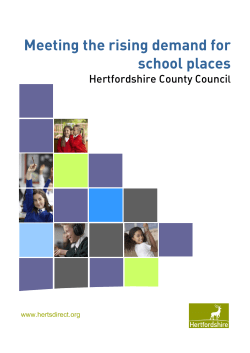 Meeting the rising demand for school places