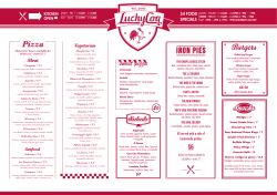 Menu - Lucky Coq