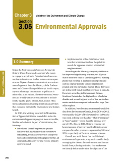 3.05 Environmental Approvals (pdf 430kb)