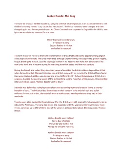 Yankee Doodle: The Song - Billerica Public Library