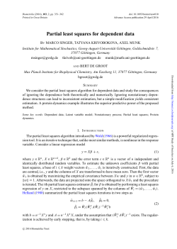 Partial least squares for dependent data